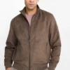 Bomber jacket - faux leather brown