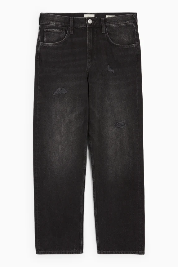 Relaxed jeans black