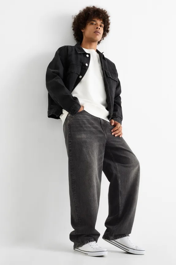 Baggy jeans denim-dark gray