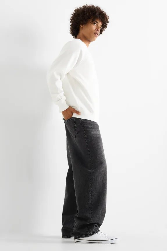 Baggy jeans denim-dark gray