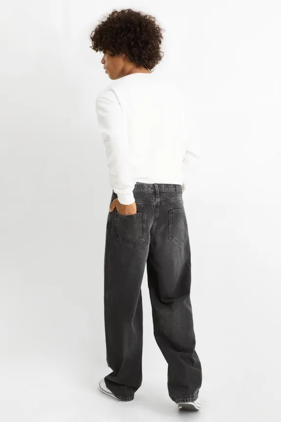 Baggy jeans denim-dark gray