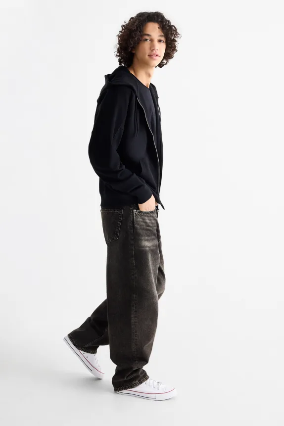 Baggy jeans denim-dark gray