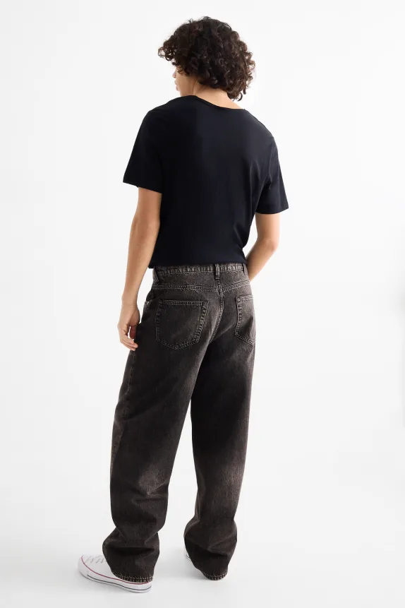 Baggy jeans denim-dark gray