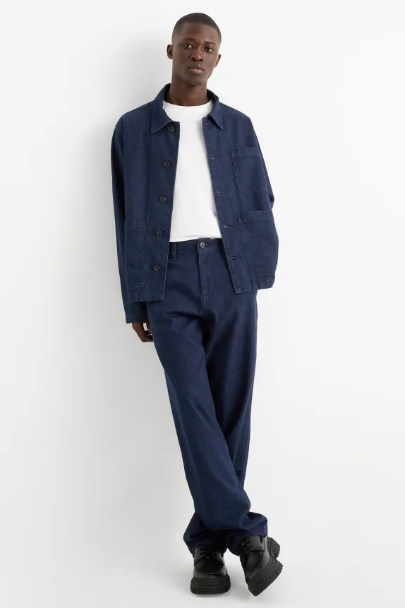 Relaxed jeans - chinos denim-dark blue