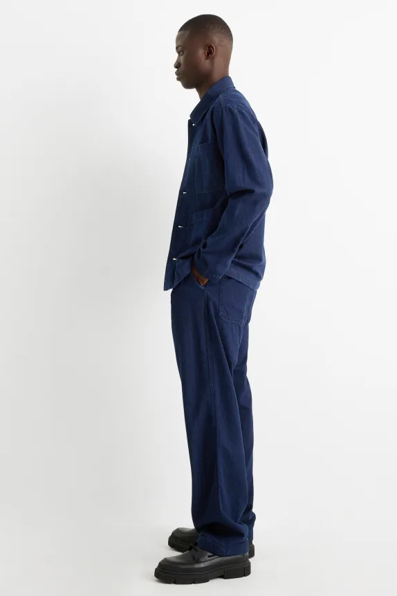 Relaxed jeans - chinos denim-dark blue