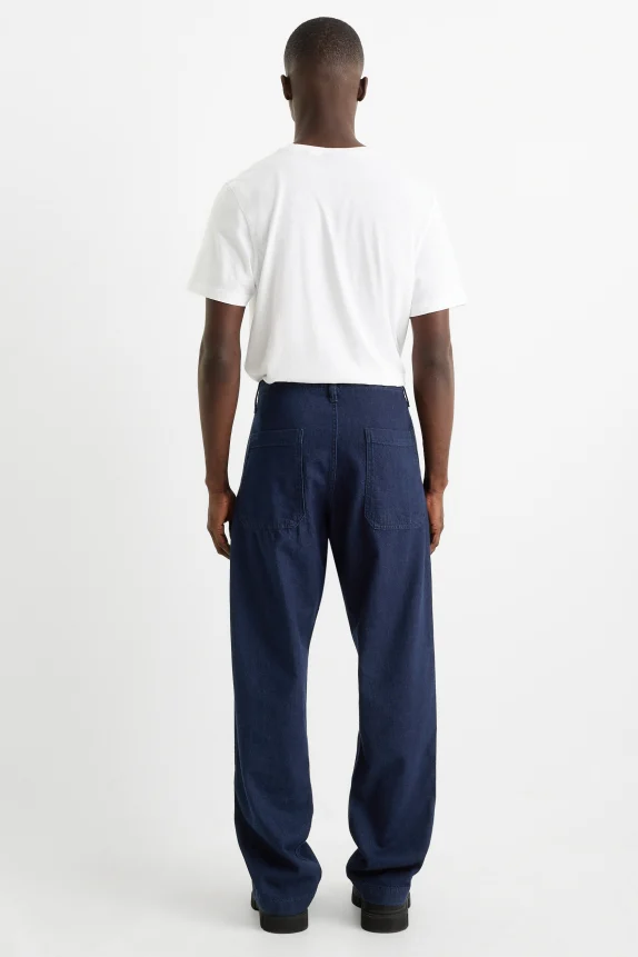 Relaxed jeans - chinos denim-dark blue