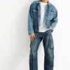 Cargo jeans denim-dark blue