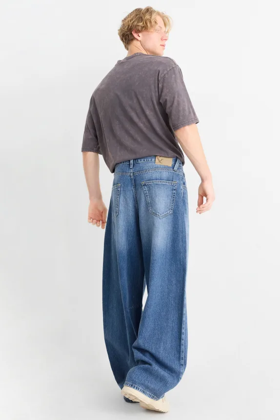 Balloon jeans blue denim