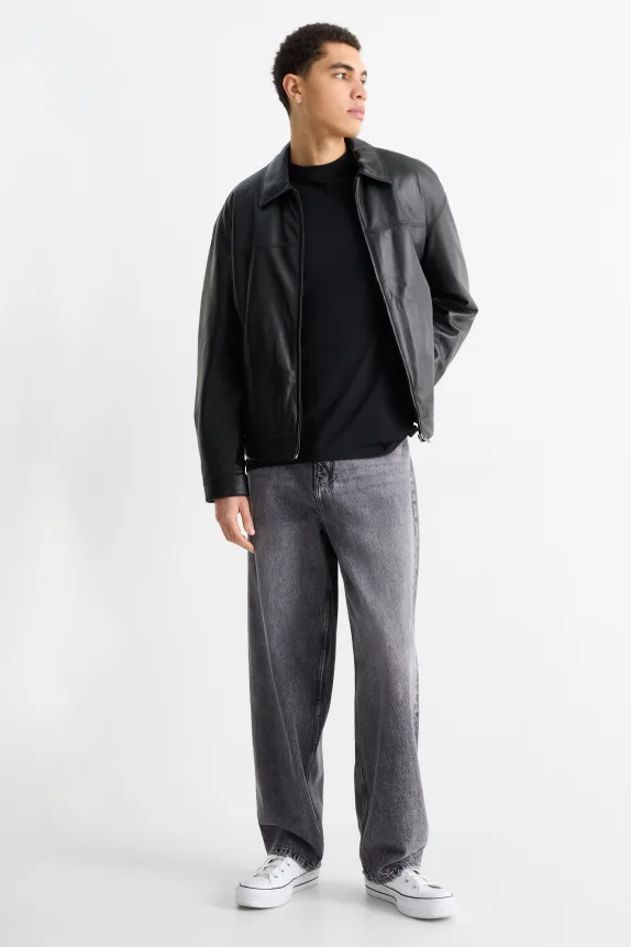 Baggy jeans denim-gray