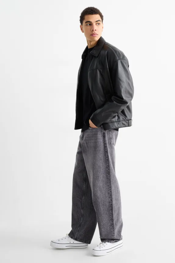 Baggy jeans denim-gray