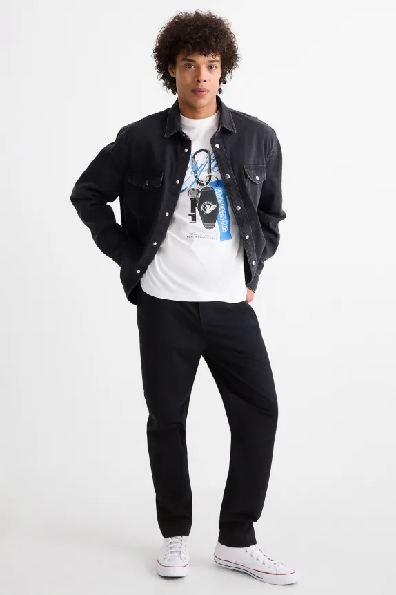 Chinos - tapered fit black