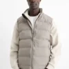 Quilted gilet - water-repellent light gray