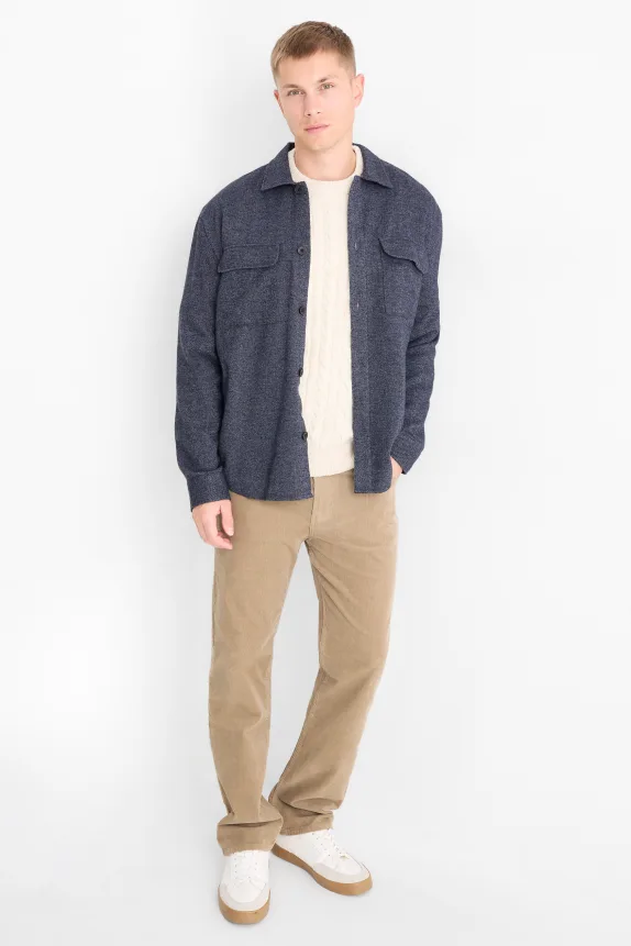Corduroy trousers - regular fit taupe