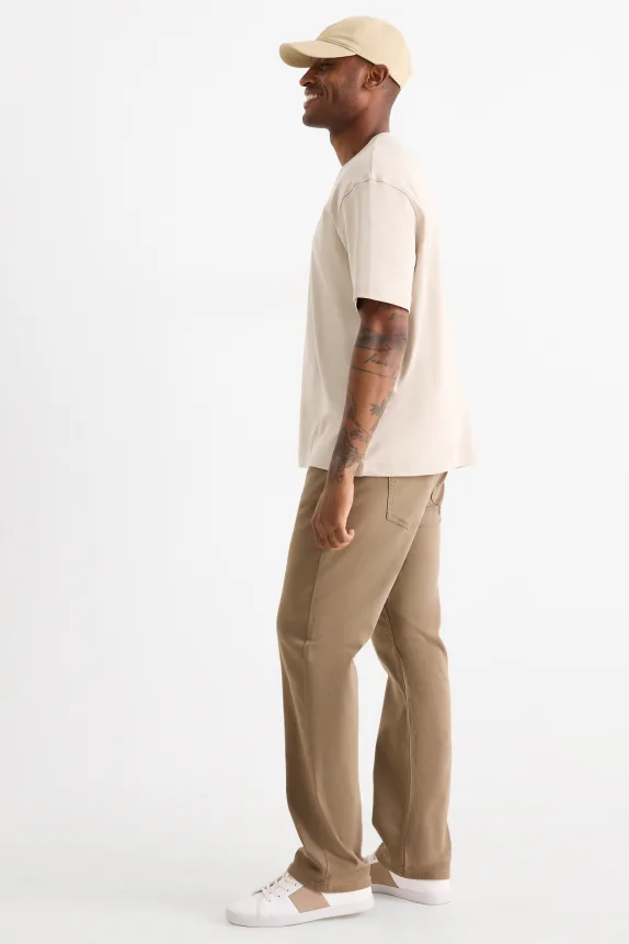 Thermal trousers - regular fit beige