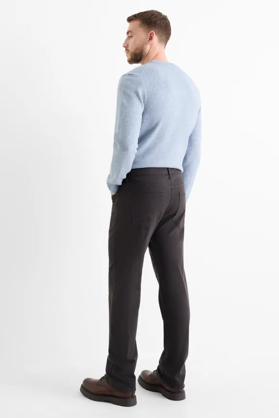 Thermal trousers - regular fit dark gray