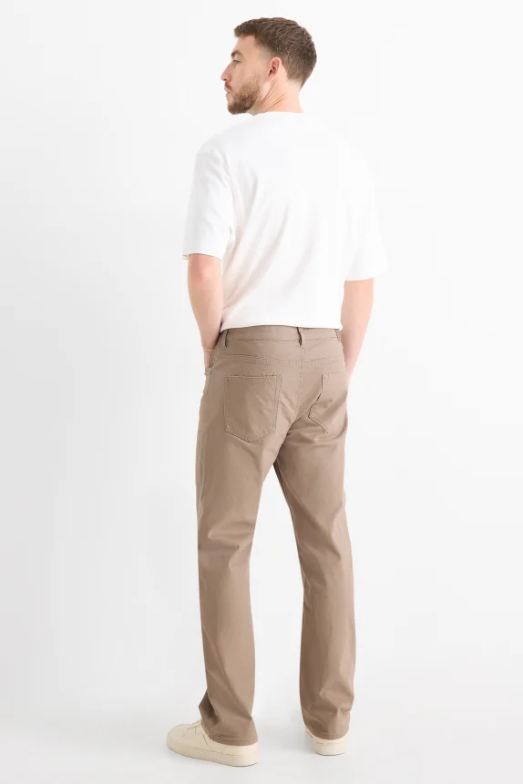 Thermal trousers - regular fit taupe
