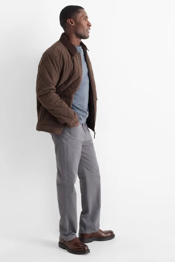 Thermal trousers - regular fit gray