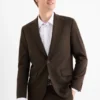 Mix & match tailored jacket - slim fit - Flex dark brown