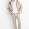 Trousers - regular fit beige