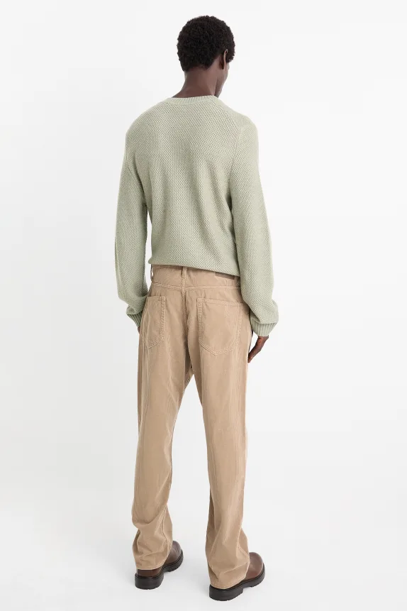 Corduroy trousers - relaxed fit taupe