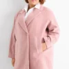 Coat rose-melange