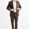 Mix-and-match trousers - slim fit - Flex dark brown