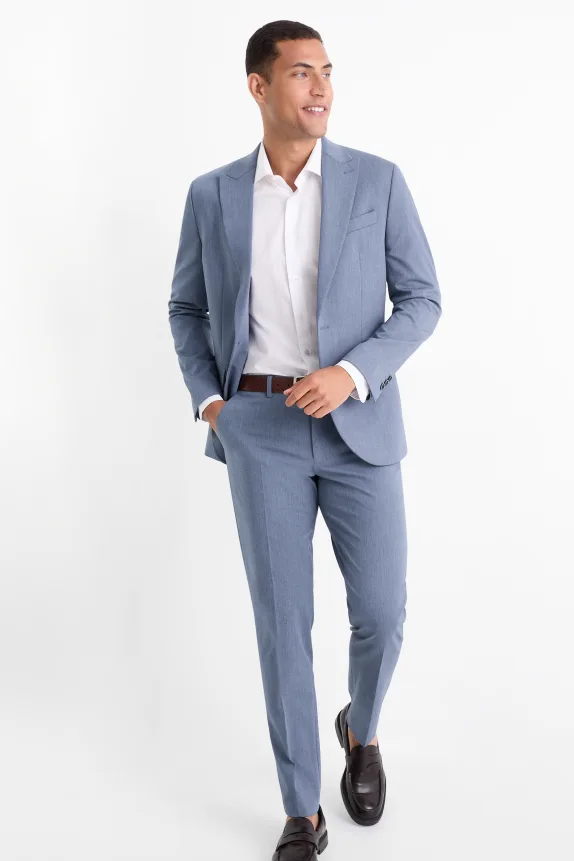 Mix-and-match trousers - slim fit - Flex blue