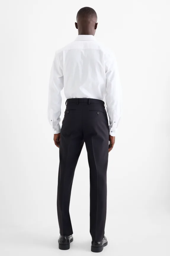 Mix & match suit trousers - regular fit - Flex - wool blend dark blue