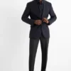 Mix & match suit trousers - regular fit - Flex - wool blend black