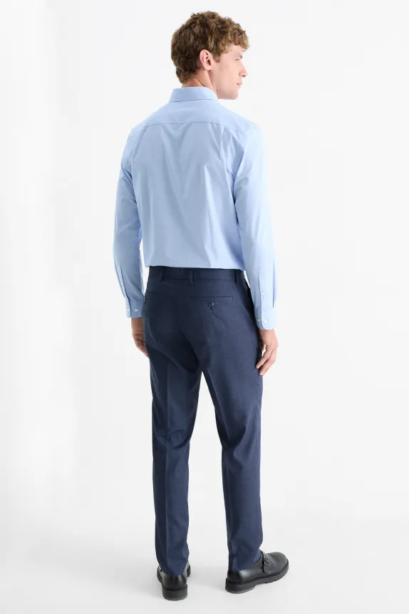 Mix & match suit trousers - regular fit - check dark blue