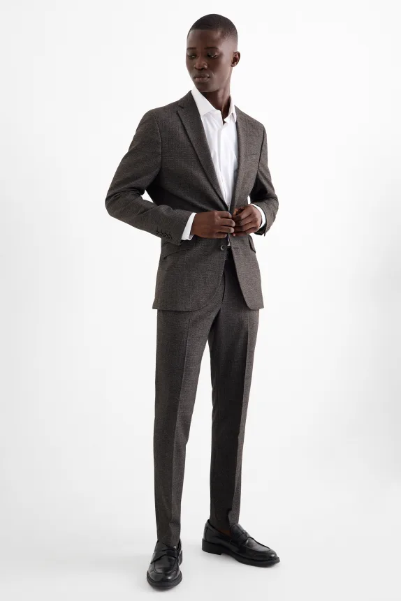 Mix & match trousers - slim fit - Flex - LYCRA® dark gray