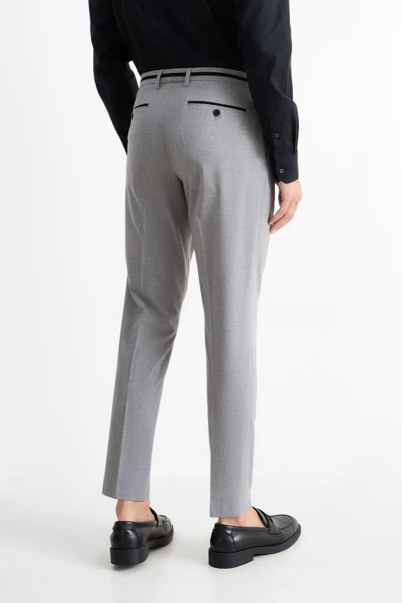 Mix-and-match trousers - slim fit - Flex - LYCRA® gray