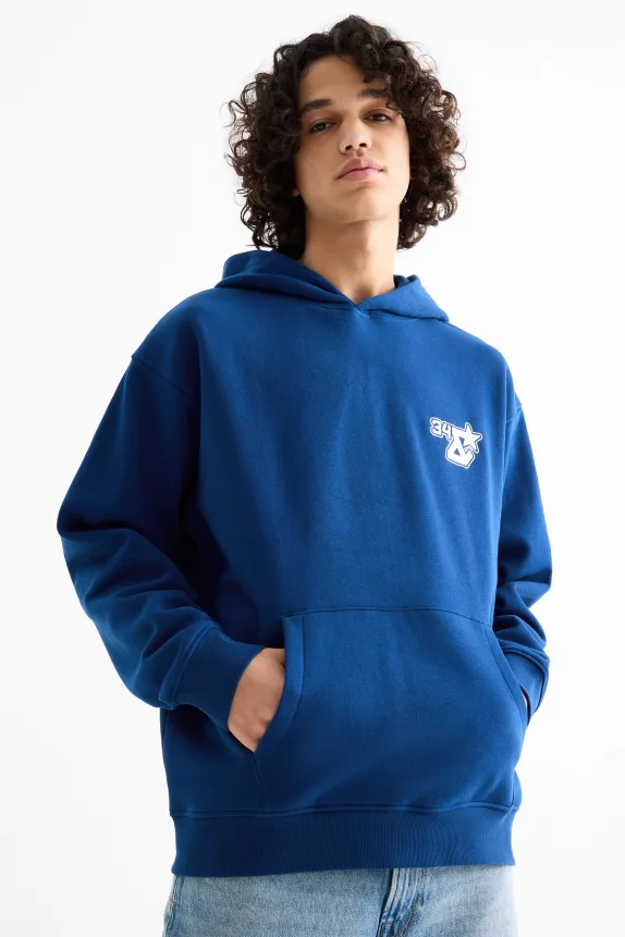 Oversized hoodie dark blue