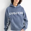 Oversized hoodie blue