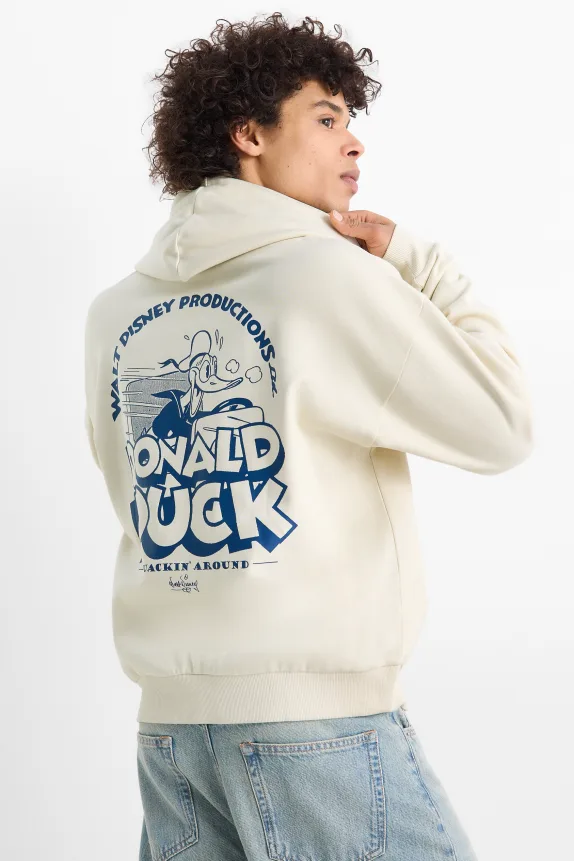 Oversized hoodie - Donald Duck light beige