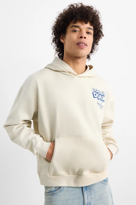 Oversized hoodie - Donald Duck light beige