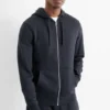 Zip-through hoodie dark blue