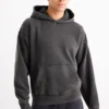 Hoodie black-melange