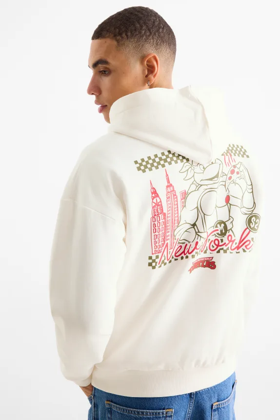 Oversized hoodie - Teenage Mutant Ninja Turtles cremewhite