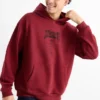 Oversized hoodie - Naruto dark red / black