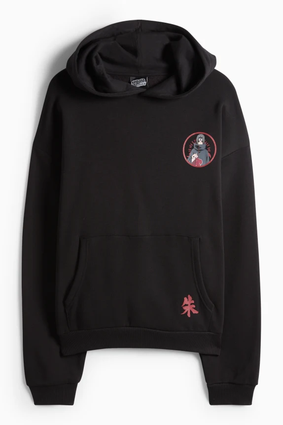Oversized hoodie - Naruto black