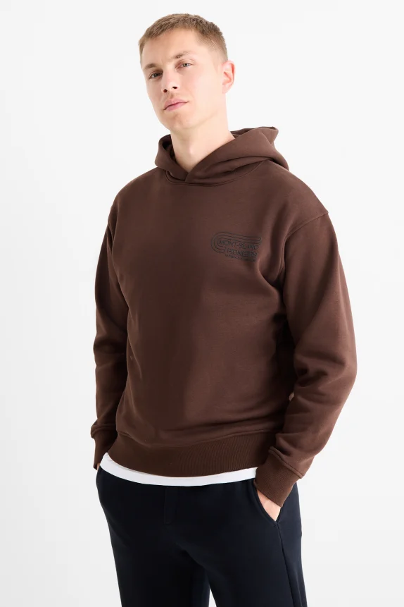 Hoodie dark brown