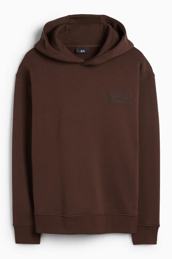 Hoodie dark brown
