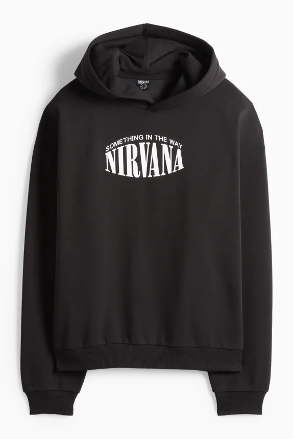 Oversized hoodie - Nirvana black