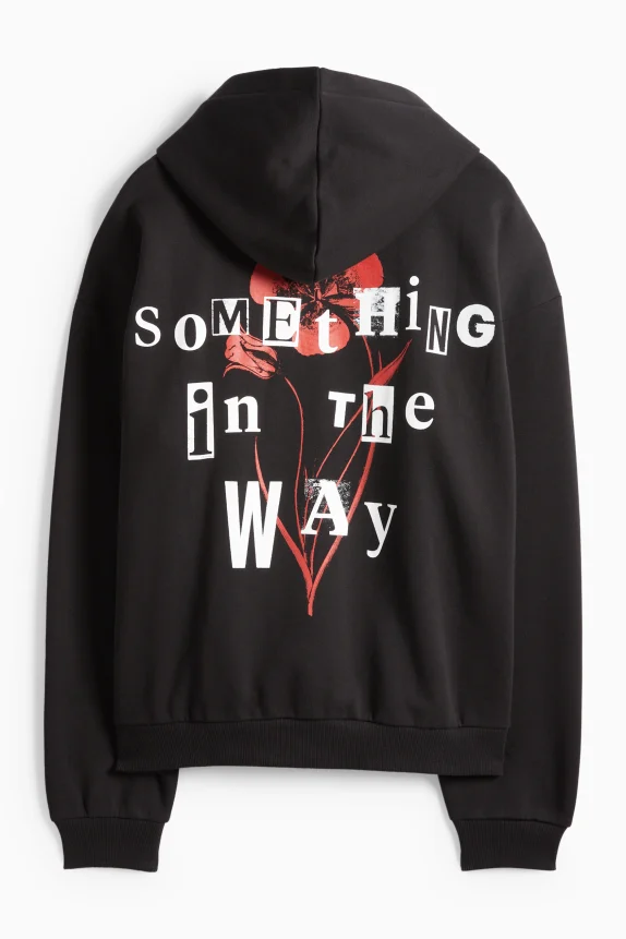 Oversized hoodie - Nirvana black