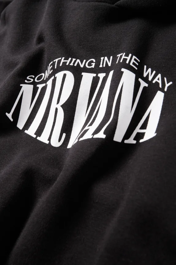 Oversized hoodie - Nirvana black