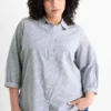 Blouse - striped blue
