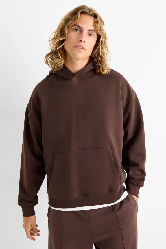 Hoodie dark brown