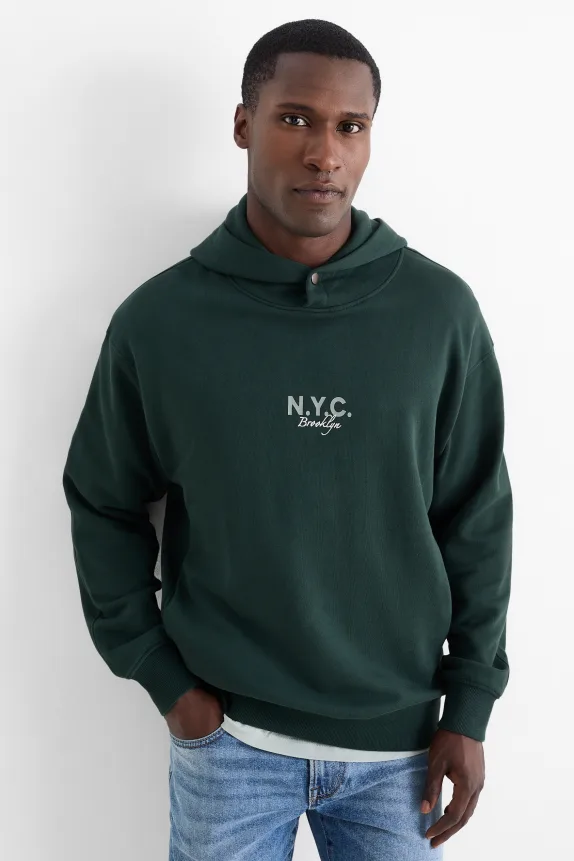 Hoodie dark green