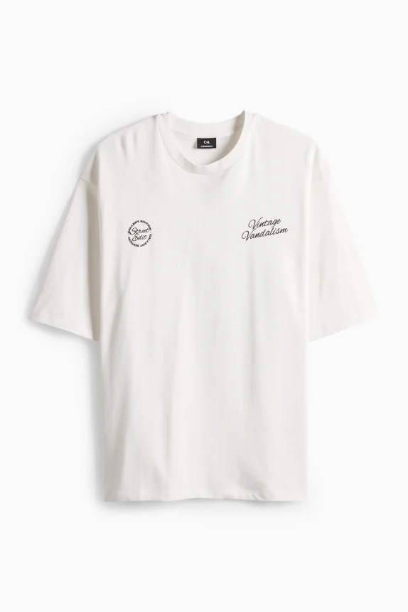 T-shirt - oversized white